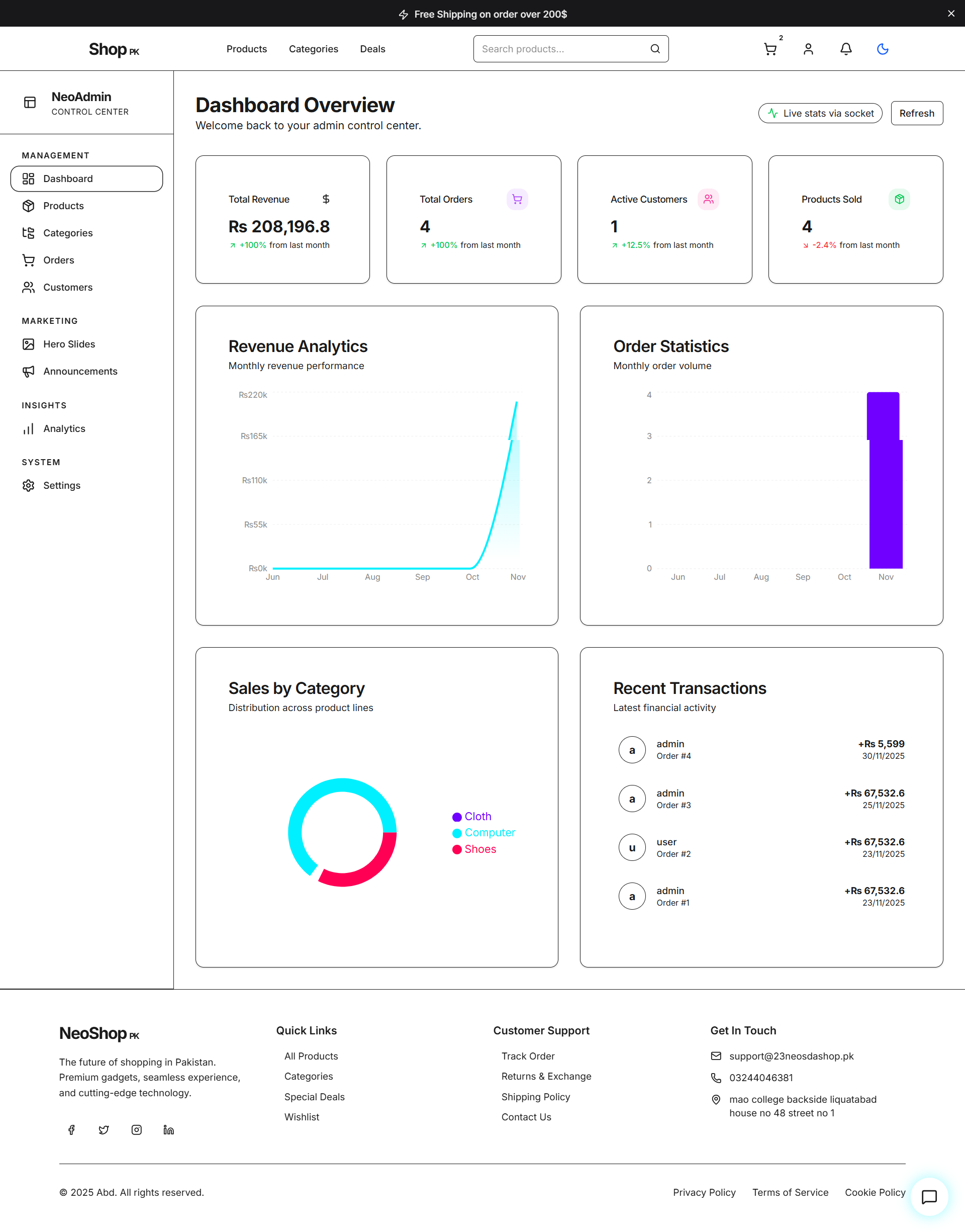 Next.js + Django AI Dashboard